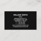 Barber Business Card Visitenkarte (Rückseite)