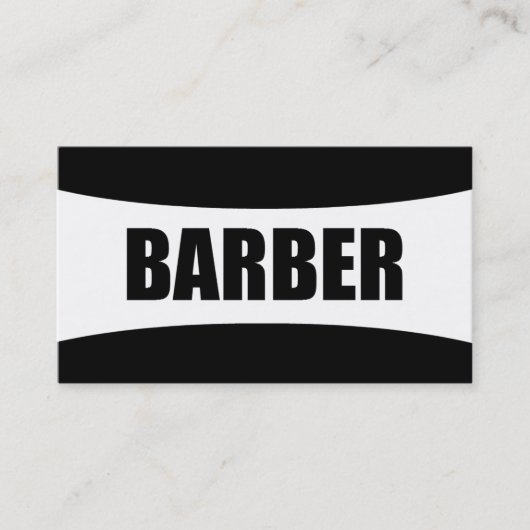 Barber Business Card Visitenkarte (Vorderseite)