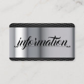 Barber Business Card Visitenkarte (Rückseite)