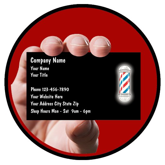 Barber Business Cards Visitenkarte