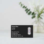 Barber Business Cards Visitenkarte (Stehend Vorderseite)