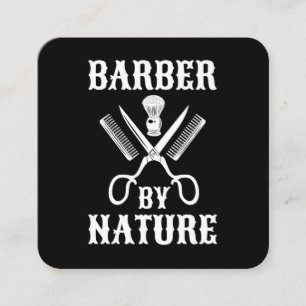 Barber By Nature - Friseursalon Quadratische Visitenkarte