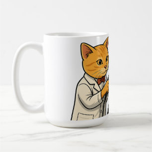 Barber Cat & Chill Gorilla Sticker Kaffeetasse