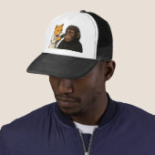 Barber Cat & Chill Gorilla Sticker Truckerkappe (Beispiel)