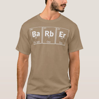 Barber Chemie Bart Scissors Friseur Geschenk T-Shirt