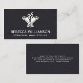 Barber Clippers | Schere | Leder Visitenkarte (Vorne/Hinten)