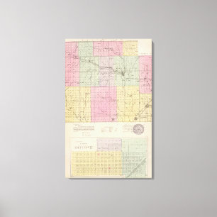 Barber County und Hazelton, Kansas Leinwanddruck