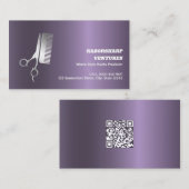 Barber Custom QR Visitenkarte (Vorne/Hinten)