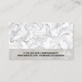 Barber Cutting Hair | Salon Scissors Visitenkarte (Rückseite)