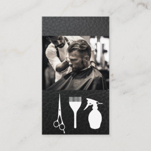 Barber Cutting Hair   Schneidwerkzeuge Visitenkarte