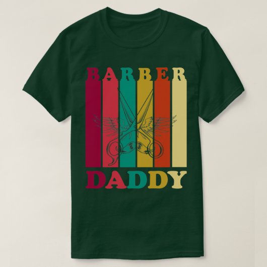 Barber Daddy Retro Fatherx27s Day 2022 T-Shirt (Design vorne)