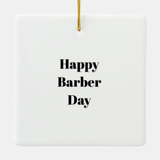 Barber Day Weihnachtsschmuck (Rückseite)