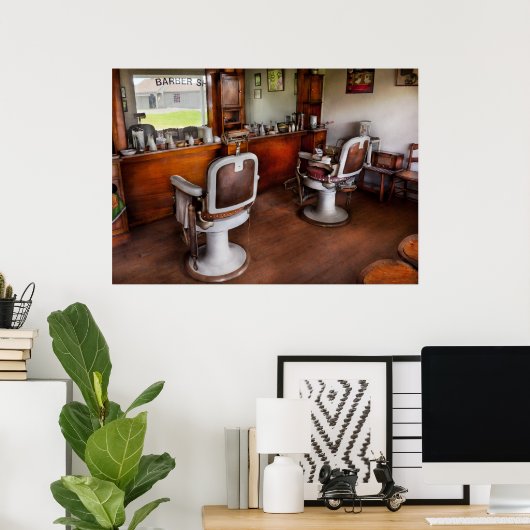 Barber - Der Haar-Stylist Poster (Heimbüro)
