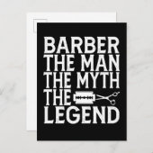 Barber Der Mann 2024 Ankündigungspostkarte (Vorne/Hinten)
