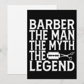 Barber Der Mann 2024 Einladung (Vorne/Hinten)