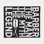 Barber Der Mann 2024 Fleecedecke (Vorderseite (Horizontal))