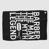 Barber Der Mann 2024 Golfhandtuch (Horizontal)