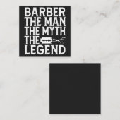 Barber Der Mann 2024 Quadratische Visitenkarte (Vorne/Hinten)