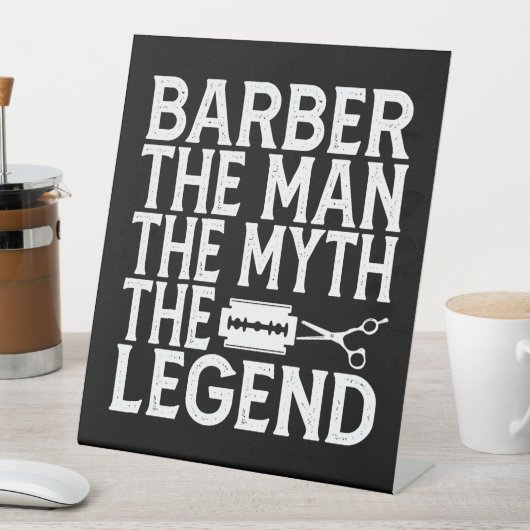 Barber Der Mann 2024 Sockelschild (In Situ)