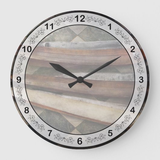 Barber - Der Razor Große Wanduhr (Vorderseite)