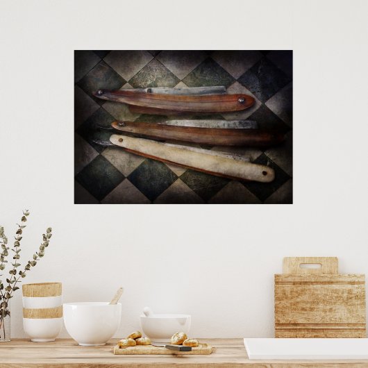 Barber - Der Razor Poster (Küche)