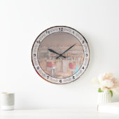 Barber - Eddie's Friseur Große Wanduhr (Zuhause)