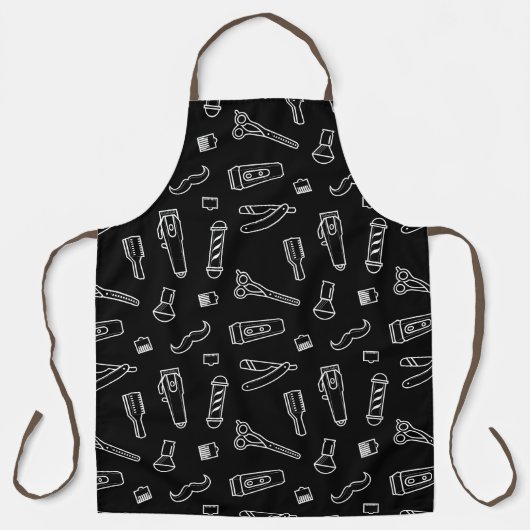 Barber Elegant Barber Shop Barber Haar Stylist Schürze (Vorderseite)