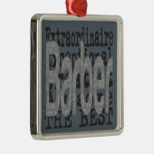 Barber Extraordinaire Silbernes Ornament (Rechts)