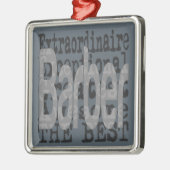 Barber Extraordinaire Silbernes Ornament (Links)