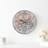 Barber - Frenchtown Barbers  Große Wanduhr (Zuhause)