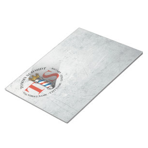 Barber Friseursalon King Crown Barberstange Friseu Notizblock