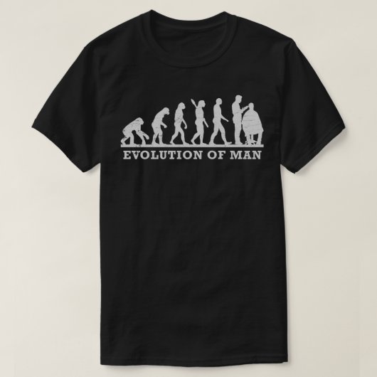 Barber Funny Evolution of Man T-Shirt (Design vorne)