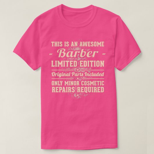 Barber Funny Job Gift T-Shirt (Design vorne)