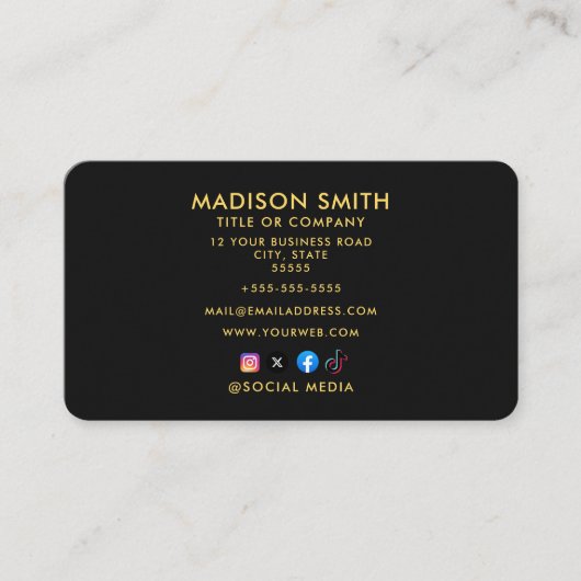 BARBER-GESCHÄFTSKARTE VISITENKARTE (Vorderseite)