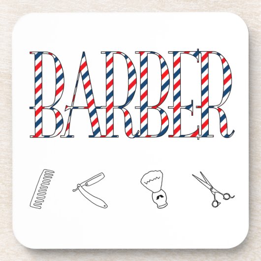 Barber Getränkeuntersetzer (Vorderseite)
