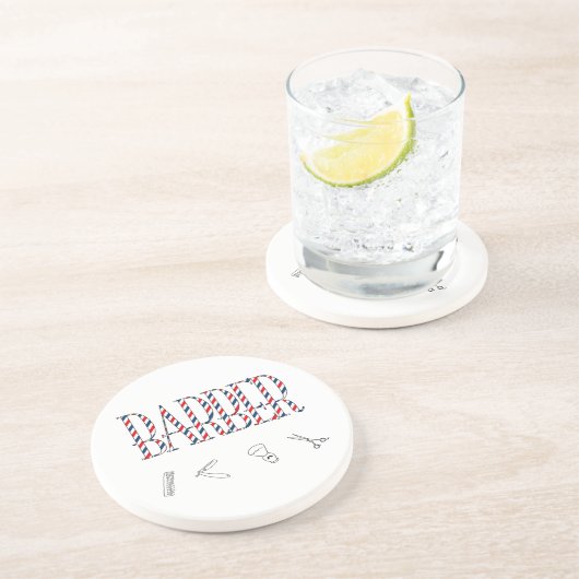 Barber Getränkeuntersetzer (Seite)