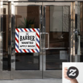 Barber Gewollt In Barbershop-Hilfe anwenden Gewoll Fensteraufkleber (Büro Tür)