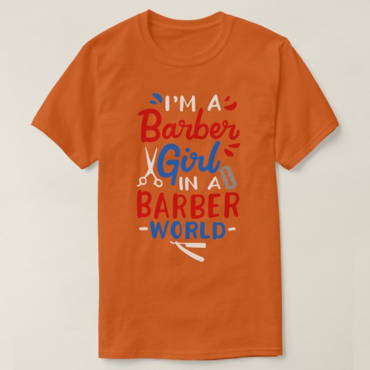 Barber Girl T-Shirt (Design vorne)