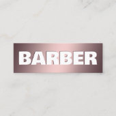 Barber Google Maps QR Mini Visitenkarte (Vorderseite)