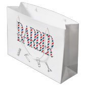 Barber Große Geschenktüte (Rückseite Schrägansicht)