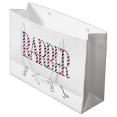 Barber Große Geschenktüte (Vorderseite Schrägansicht)