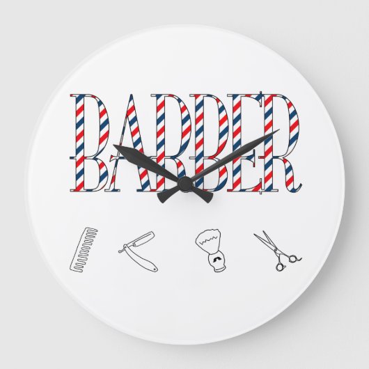 Barber Große Wanduhr (Vorderseite)