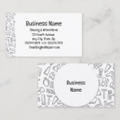 Barber Hair Dresser Stylist Visitenkarte (Vorne/Hinten)