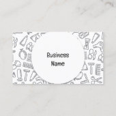 Barber Hair Dresser Stylist Visitenkarte (Rückseite)