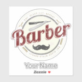 Barber Hair Hustler Friseur Retro Friseur Aufkleber (Blatt)