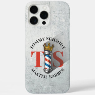 Barber Hair Shop King Crown Barberstange Friseursa iPhone 16 Pro Max Hülle