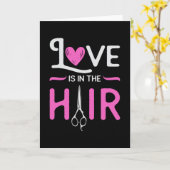 Barber Hair Stylist Hairdresser Scissors Hair Gift Karte (Gelbe Blume)