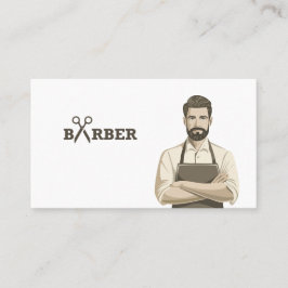 Barber Hair Stylist Modern Einfach Minimalistisch Visitenkarte