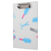 Barber Hairdresser Clipboard Klemmbrett (Links)
