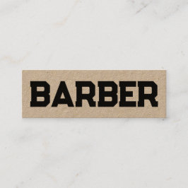 Barber Hairdresser QR Mini Visitenkarte